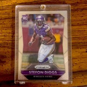 2015 rookie Stefon Diggs football card